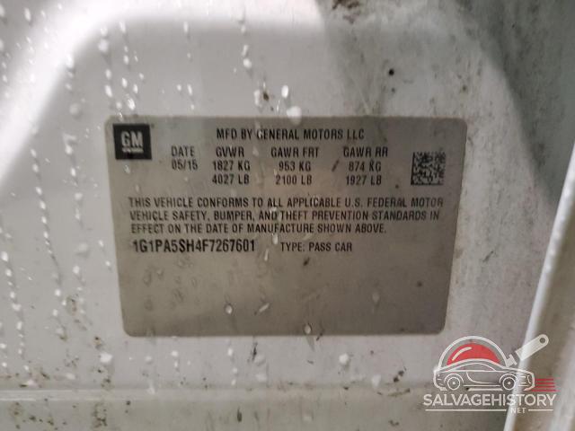 1G1PA5SH4F7267601 2015 CHEVROLET CRUZE photo no. 12