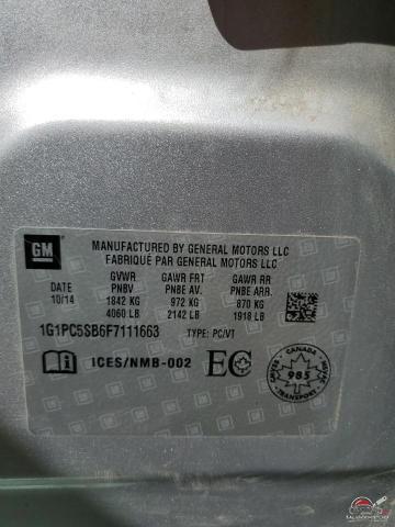 1G1PC5SB6F7111663 2015 CHEVROLET CRUZE photo no. 13