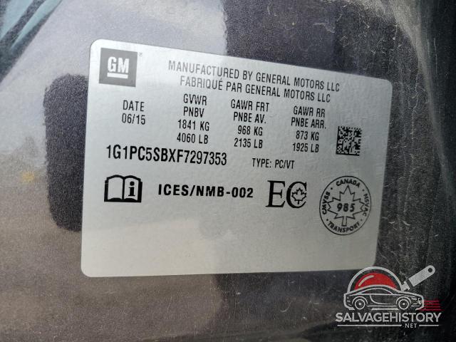 1G1PC5SBXF7297353 2015 CHEVROLET CRUZE photo no. 12