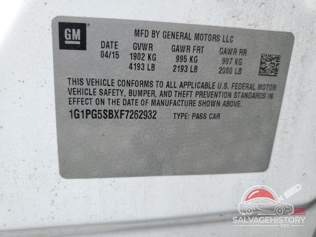 1G1PG5SBXF7262932 2015 CHEVROLET CRUZE photo no. 12