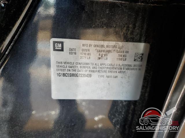 1G1BC5SM0G7235439 2016 CHEVROLET CRUZE photo no. 11