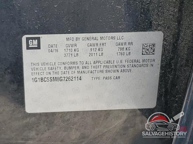 1G1BC5SM8G7262114 2016 CHEVROLET CRUZE photo no. 12