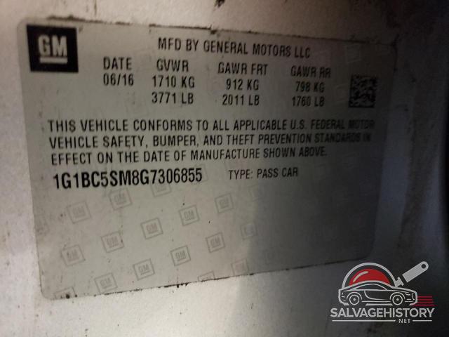1G1BC5SM8G7306855 2016 CHEVROLET CRUZE photo no. 12