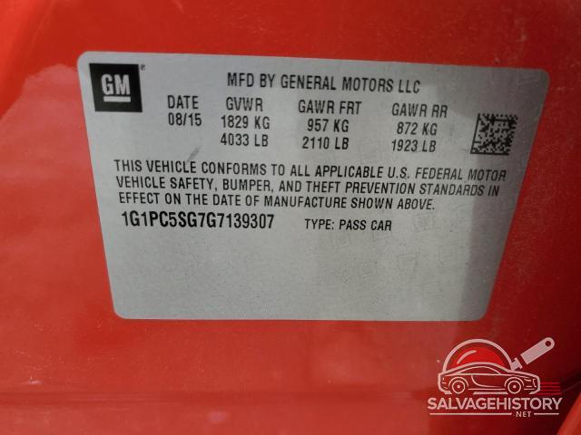 1G1PC5SG7G7139307 2016 CHEVROLET CRUZE photo no. 12