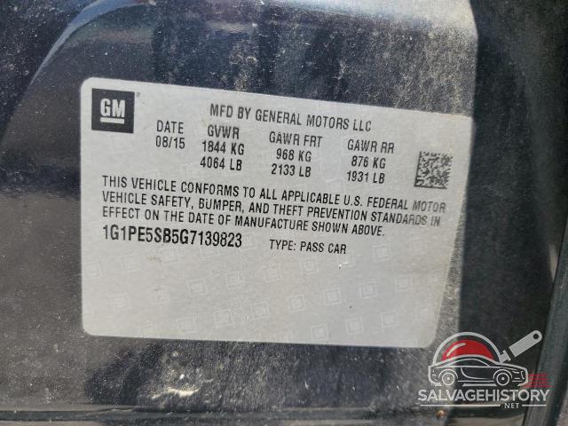 1G1PE5SB5G7139823 2016 CHEVROLET CRUZE photo no. 12