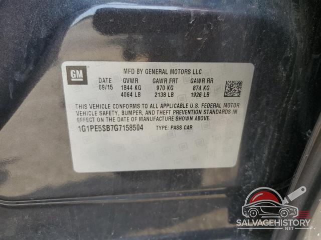 1G1PE5SB7G7158504 2016 CHEVROLET CRUZE photo no. 12
