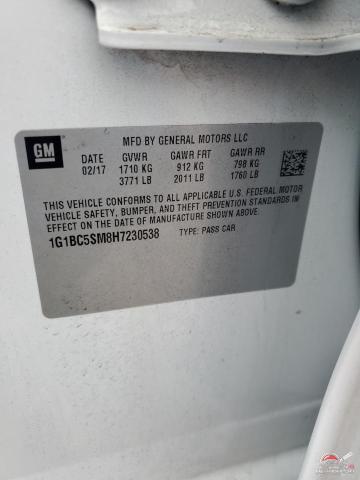 1G1BC5SM8H7230538 2017 CHEVROLET CRUZE photo no. 12