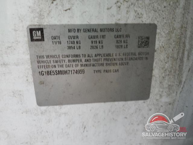 1G1BE5SM0H7174959 2017 CHEVROLET CRUZE photo no. 12