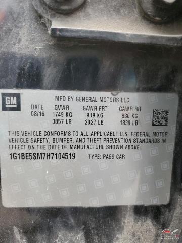 1G1BE5SM7H7104519 2017 CHEVROLET CRUZE photo no. 12