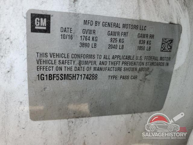 1G1BF5SM5H7174288 2017 CHEVROLET CRUZE photo no. 12