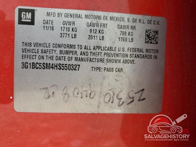 3G1BC5SM4HS550327 2017 CHEVROLET CRUZE photo no. 13