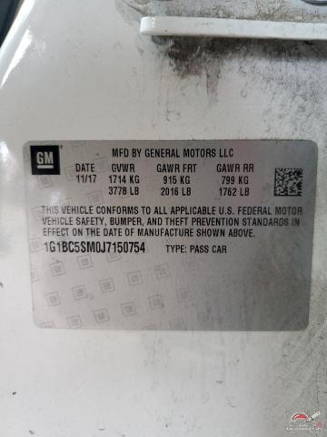 1G1BC5SM0J7150754 2018 CHEVROLET CRUZE photo no. 12