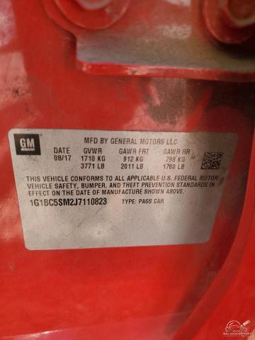 1G1BC5SM2J7110823 2018 CHEVROLET CRUZE photo no. 12