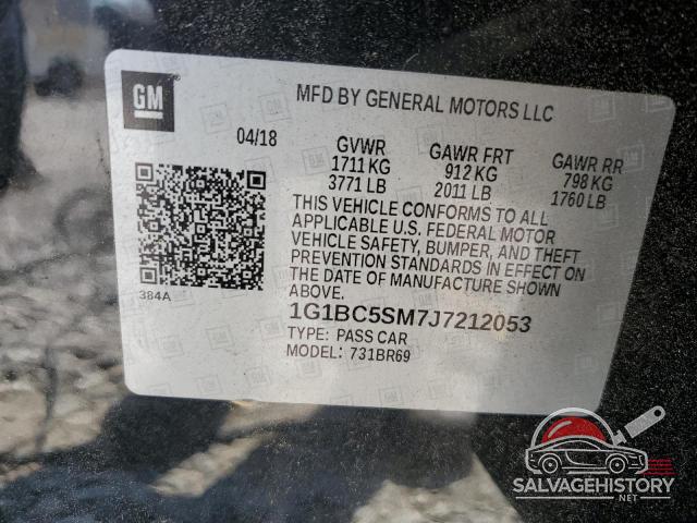 1G1BC5SM7J7212053 2018 CHEVROLET CRUZE photo no. 12