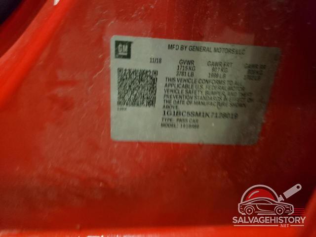 1G1BC5SM1K7128019 2019 CHEVROLET CRUZE photo no. 12