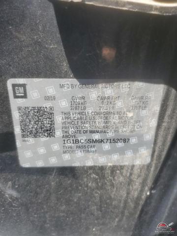 1G1BC5SM6K7152087 2019 CHEVROLET CRUZE photo no. 13