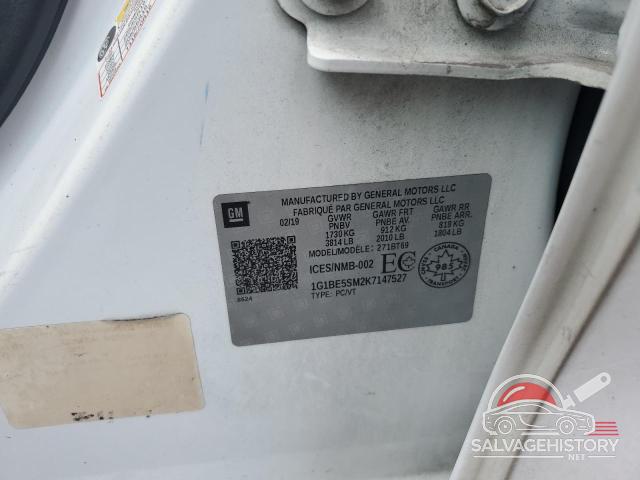 1G1BE5SM2K7147527 2019 CHEVROLET CRUZE photo no. 13