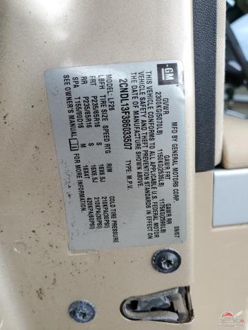 2CNDL13F386033507 2008 CHEVROLET EQUINOX photo no. 13