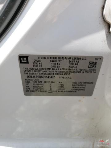 2GNALPEK5C1143492 2012 CHEVROLET EQUINOX photo no. 13