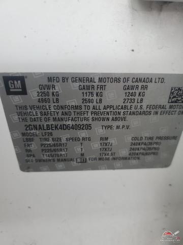 2GNALBEK4D6409205 2013 CHEVROLET EQUINOX photo no. 13