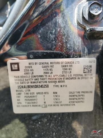 2GNALBEK6D6345250 2013 CHEVROLET EQUINOX photo no. 13