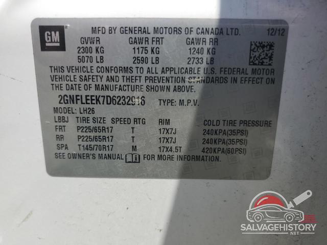 2GNFLEEK7D6232916 2013 CHEVROLET EQUINOX photo no. 13