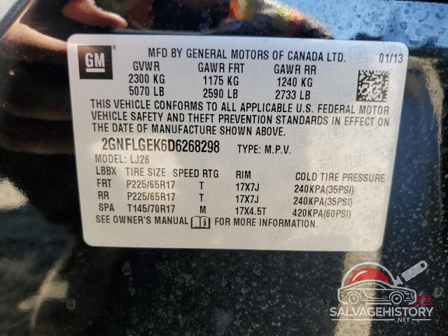 2GNFLGEK6D6268298 2013 CHEVROLET EQUINOX photo no. 13