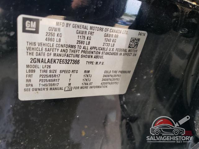 2GNALAEK7E6327366 2014 CHEVROLET EQUINOX photo no. 12