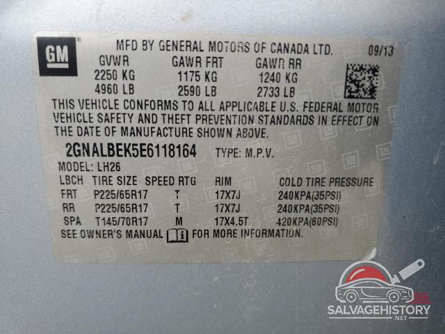 2GNALBEK5E6118164 2014 CHEVROLET EQUINOX photo no. 12