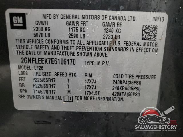 2GNFLEEK7E6106170 2014 CHEVROLET EQUINOX photo no. 13