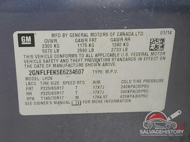 2GNFLFEK5E6234607 2014 CHEVROLET EQUINOX photo no. 13