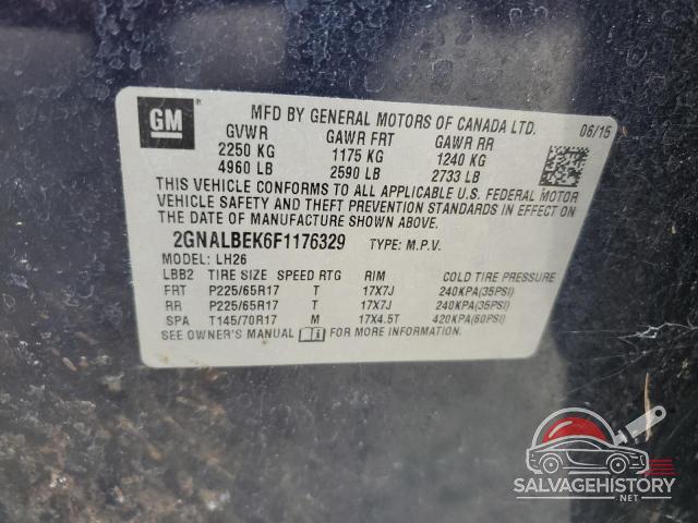 2GNALBEK6F1176329 2015 CHEVROLET EQUINOX photo no. 13
