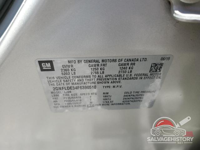 2GNFLDE34F6390510 2015 CHEVROLET EQUINOX photo no. 13