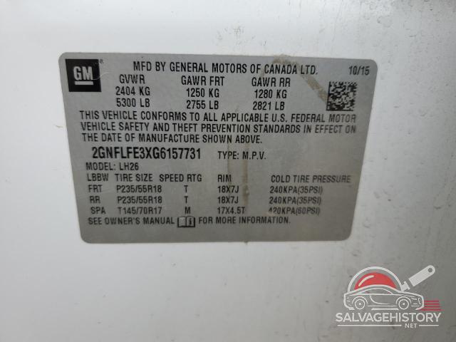 2GNFLFE3XG6157731 2016 CHEVROLET EQUINOX photo no. 13