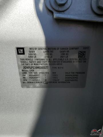 2GNFLFE39H6305577 2017 CHEVROLET EQUINOX photo no. 13