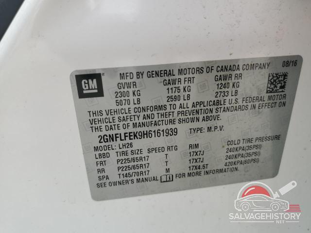 2GNFLFEK9H6161939 2017 CHEVROLET EQUINOX photo no. 13