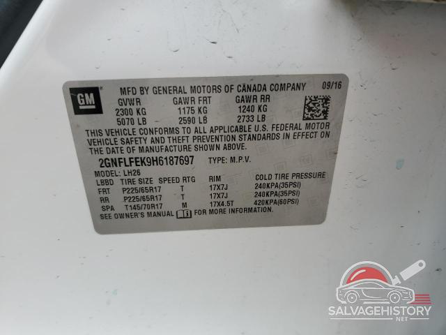 2GNFLFEK9H6187697 2017 CHEVROLET EQUINOX photo no. 14