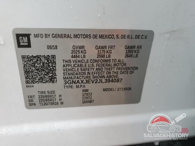 3GNAXJEV2JL394087 2018 CHEVROLET EQUINOX photo no. 13
