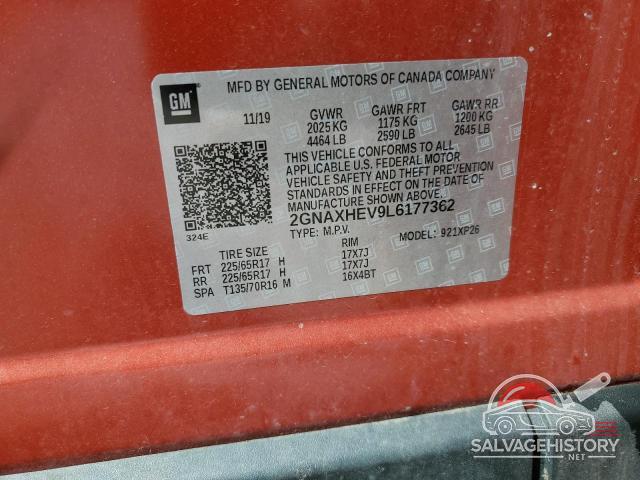 2GNAXHEV9L6177362 2020 CHEVROLET EQUINOX photo no. 13