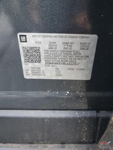 2GNAXKEV8L6112337 2020 CHEVROLET EQUINOX photo no. 13