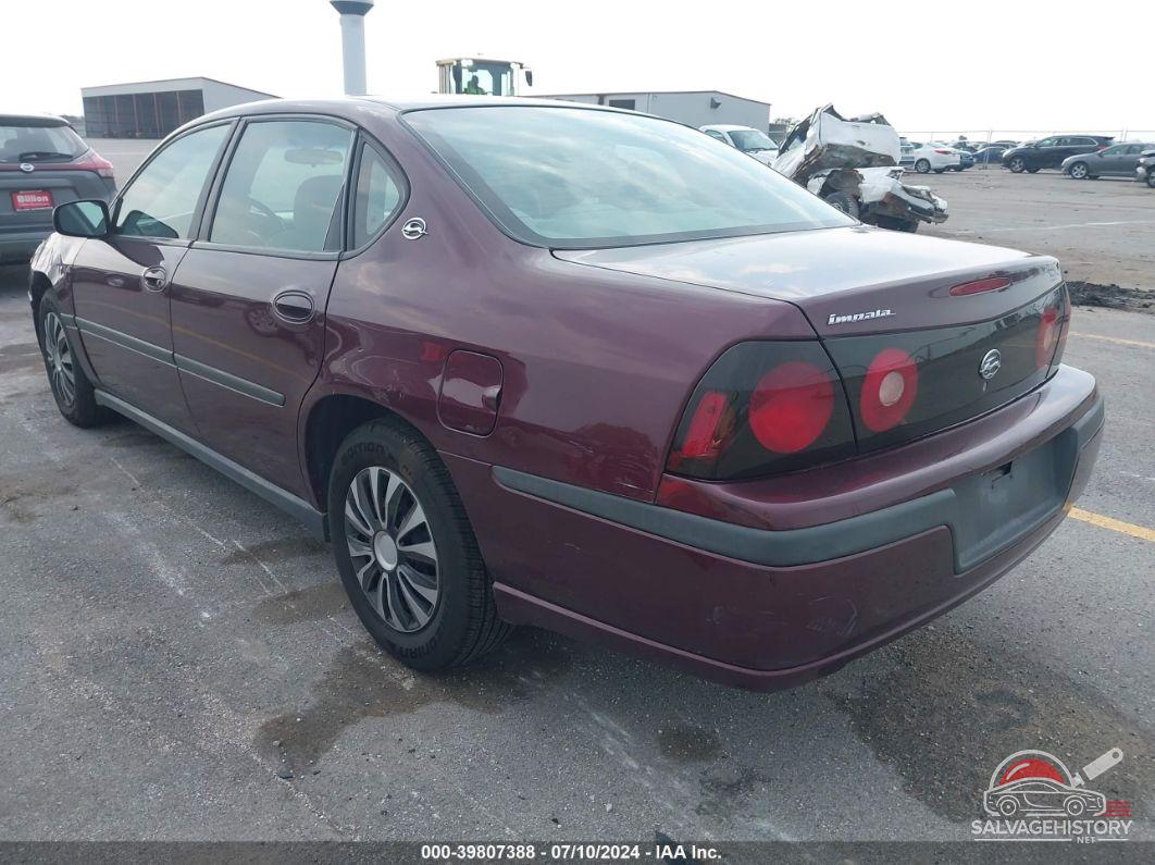 2G1WF52E149382669 2004 CHEVROLET IMPALA photo no. 3