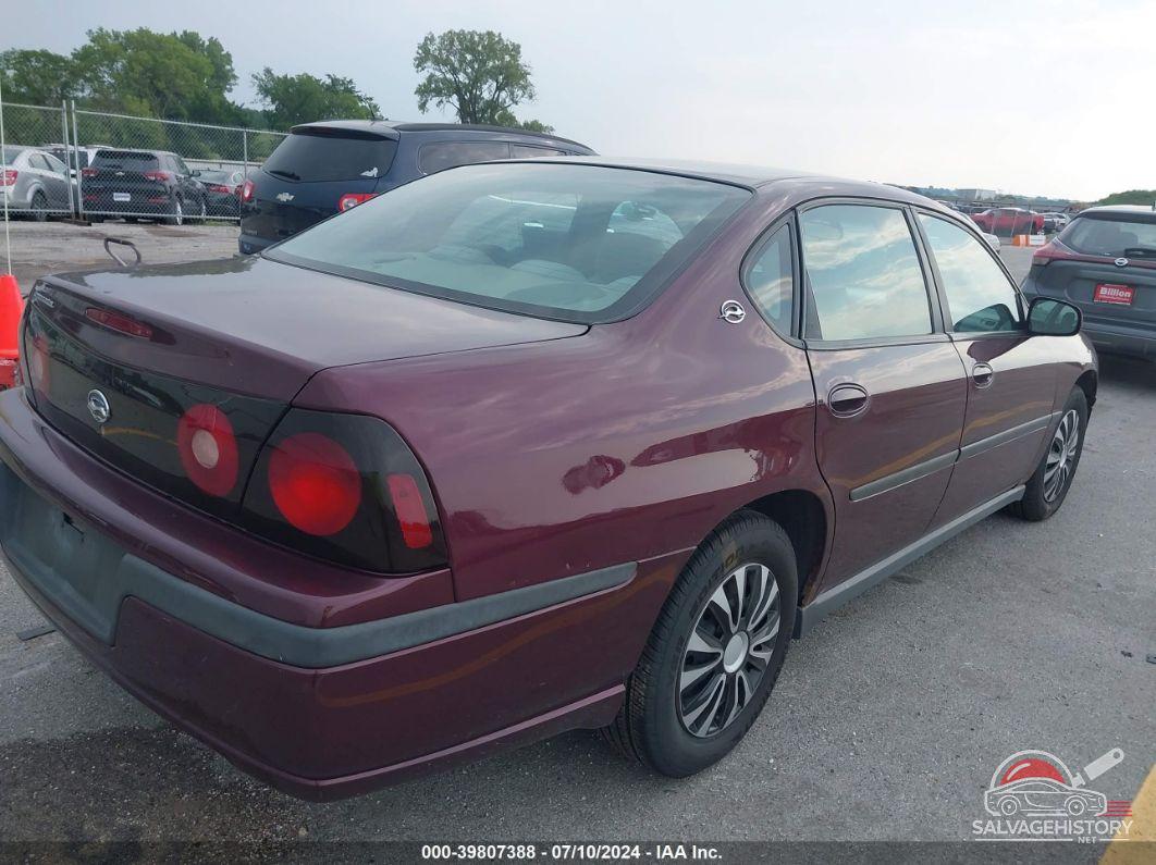2G1WF52E149382669 2004 CHEVROLET IMPALA photo no. 4