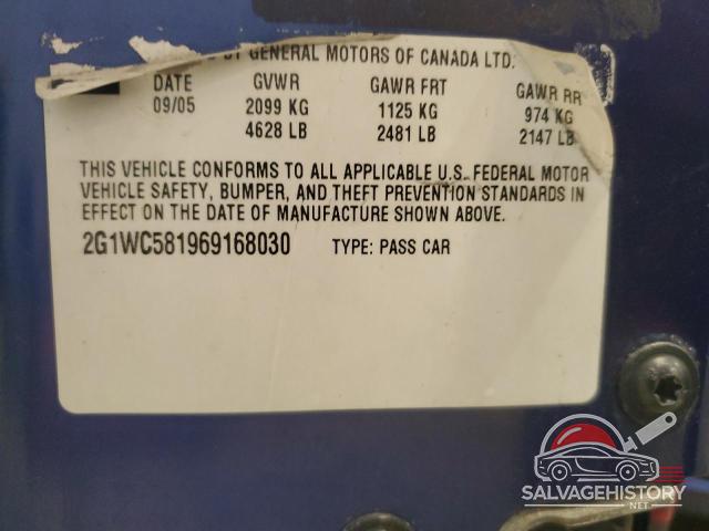 2G1WC581969168030 2006 CHEVROLET IMPALA photo no. 12