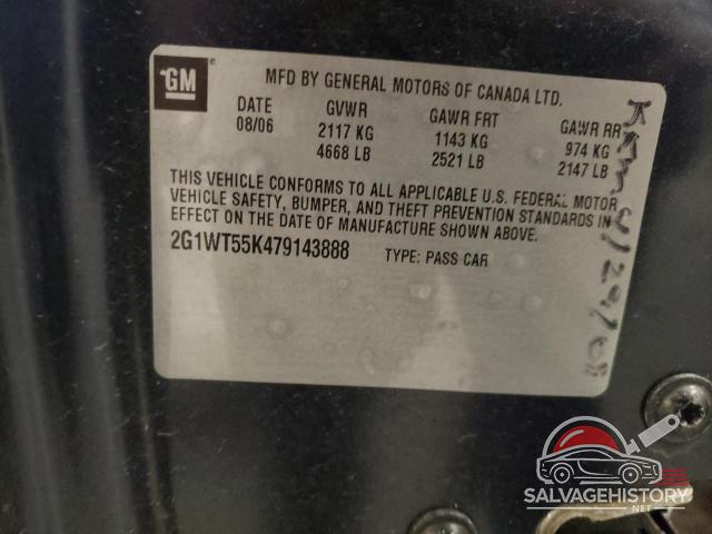 2G1WT55K479143888 2007 CHEVROLET IMPALA photo no. 12