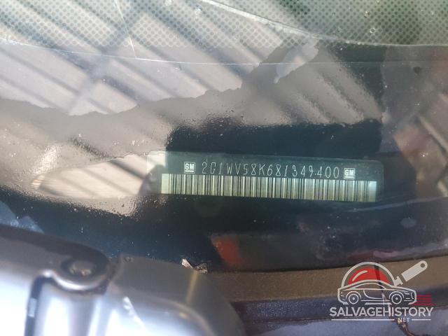 2G1WV58K681349400 2008 CHEVROLET IMPALA photo no. 12