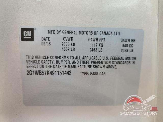 2G1WB57K491151443 2009 CHEVROLET IMPALA photo no. 12