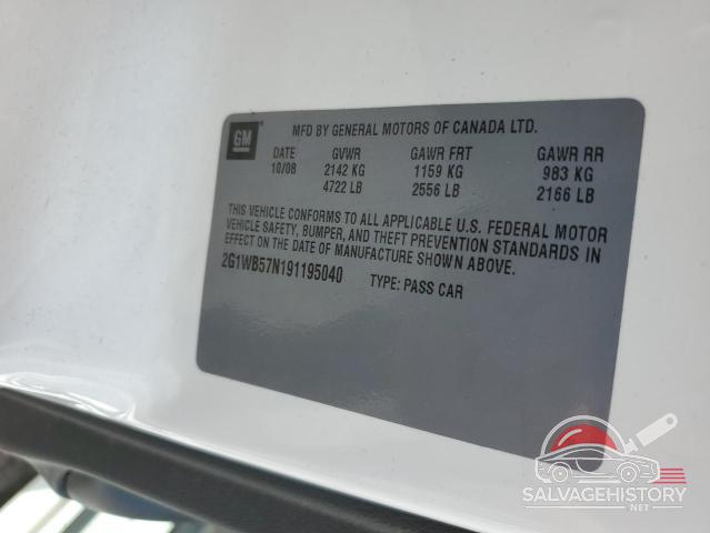 2G1WB57N191195040 2009 CHEVROLET IMPALA photo no. 13