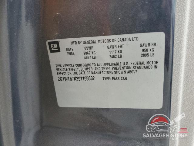 2G1WT57K291195602 2009 CHEVROLET IMPALA photo no. 12