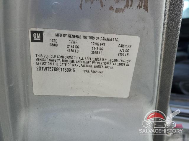 2G1WT57K891130916 2009 CHEVROLET IMPALA photo no. 12