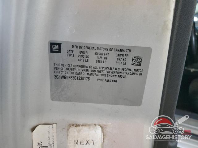 2G1WG5E32C1230176 2012 CHEVROLET IMPALA photo no. 12